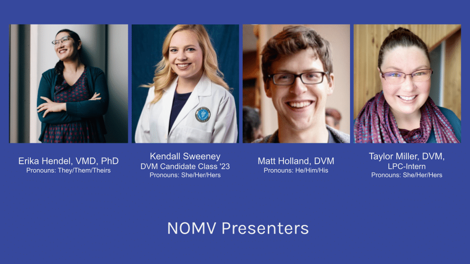 An image of the NOMV presenters for the SCoW event